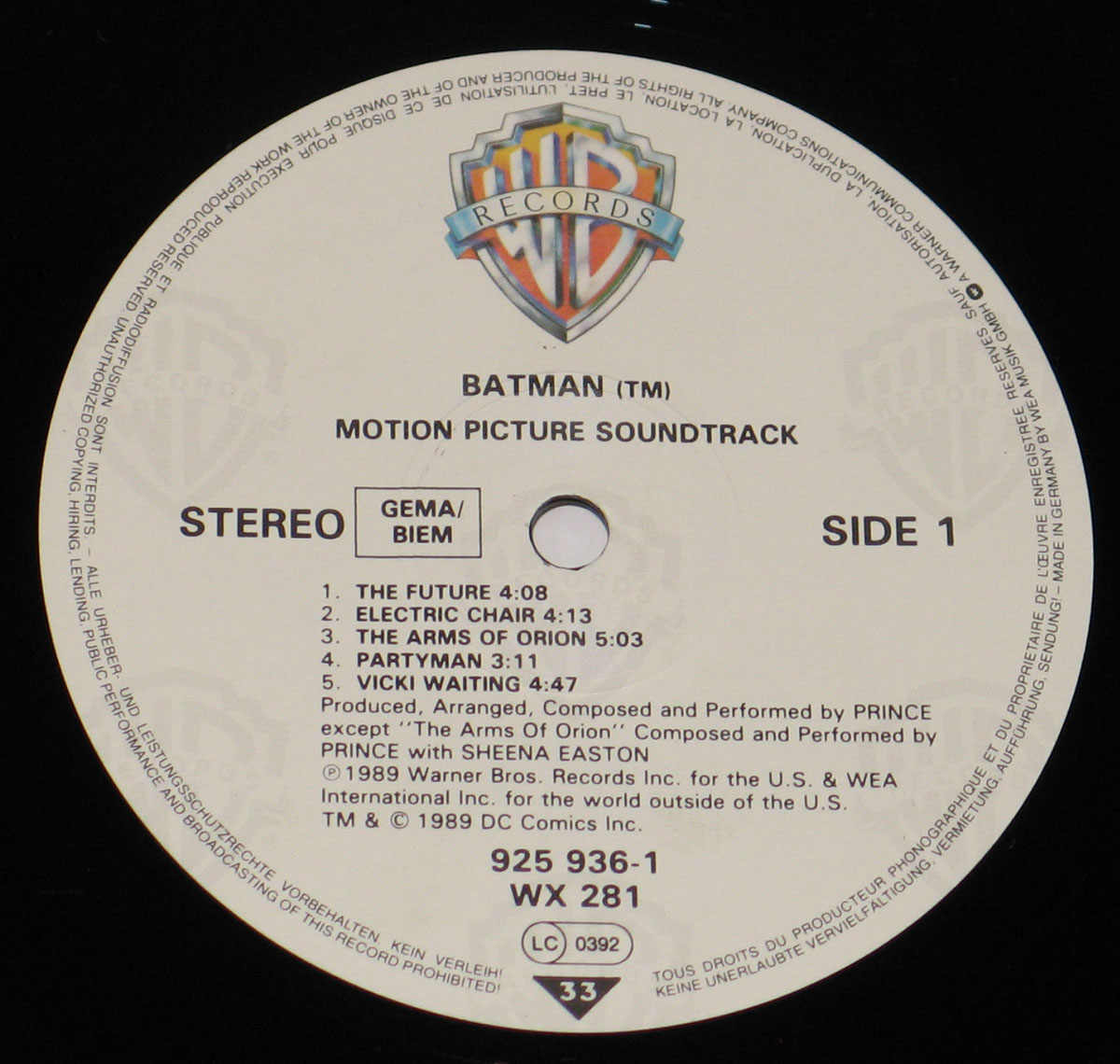 High Resolution Photo #3 prince batman sheena easton
